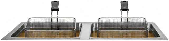 Empty deep fryer